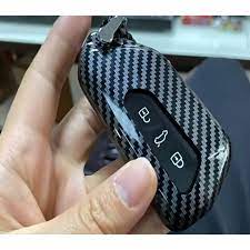 Car Remote Key Cover/Casing Silicone Carbon Type Mg Zs 2021 No Logo Carbon Poly Bag Pack  (China)