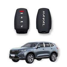 Car Remote Key Cover/Casing Silicone Black Type Haval H6 Without Logo Black Poly Bag Pack  (China)