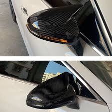 Chrome Door Mirror Covers (Full) Plastic Tape Type Fitting Honda City 2012 Black/Carbon 02 Pcs/Set (China)