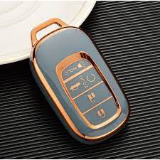 Car Remote Key Cover/Casing Tpu Silicone Type Honda Civic 2022 Honda Logo Mix Colours Poly Bag Pack  (China)