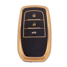 Car Remote Key Cover/Casing Tpu Silicone Type Toyota Fortuner 2016-2020 No Logo Mix Colours Poly Bag Pack  (China)