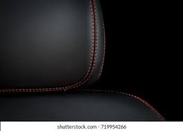 Auto Leather Type Seat Cover M/E Diamond Design Custom Fitting Suzuki Swift 2018 Black Colour Red Stitch 09 Pcs/Set