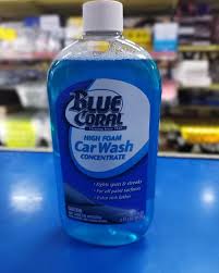 Car Shampoo Blue Coral Plastic Bottle Pack 591Ml High Foam Car Wash Concentrate Wc102 (Usa)