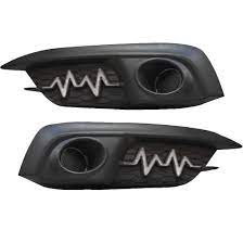 Car Drl Covers Oem Fitting Honda Civic 2018 White Drl Orange Indicator (Running) 02 Pcs/Set Box Pack (China)
