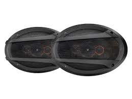 Car Speakers 6"*9" Oval Shape 4-Way Coaxial 350W Chc Universal Fitting 02 Pcs/Set Black Spk-6954