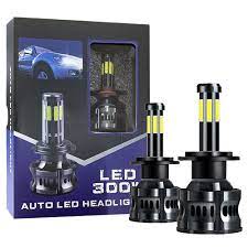 Car Led Head Light Bulbs Sogo Csp H4 Ultra White Colour Box Pack (China) 55W