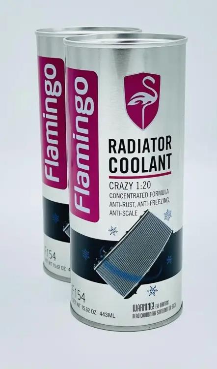 Radiator Coolant Flamingo Plastic Can Pack 1000Ml Green F340R (China)