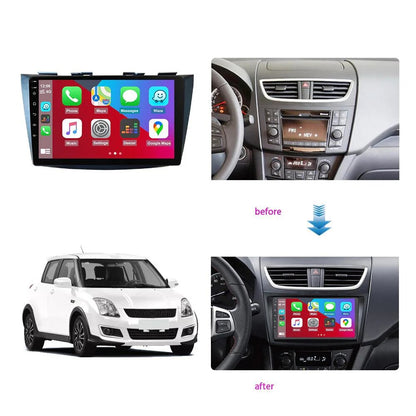 Car In Dash Touch Screen / Android Pannel / Tab Frame Only Suzuki Swift 2018 10" Matt Black W/Wiring (China)