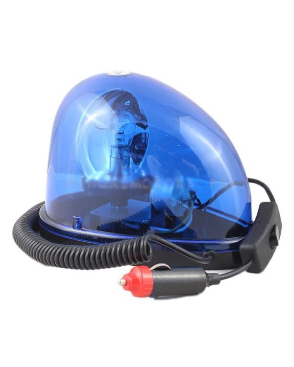 Emergency/Police Lights Kojak Design Halogen Type Halogen/Rotating Function Blue Lens  Magnet Base Fitting 12V Colour Box Pack Fy-2354 (China)