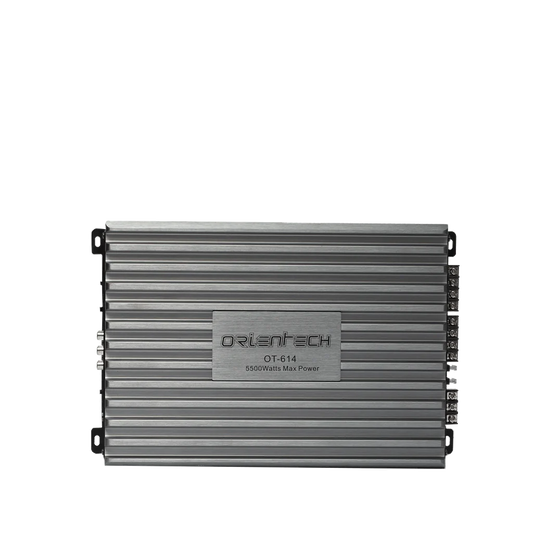 Car Stereo Amplifier Orientech 4 Channel 5000 Watts  Silver Housing Metal Housing Ot-615 (China)