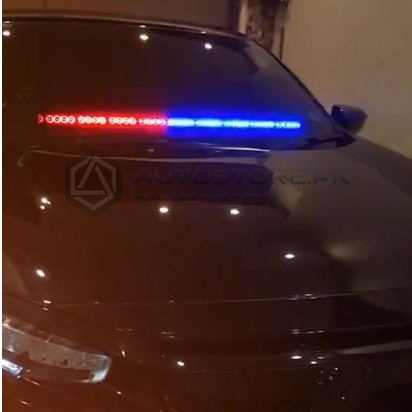 Car Interior Led Dashboard Light (Police Style)  Strip Type  Without Remote  01 Pc/Set Silicone Housing Poly Bag Pack  Rgb (China)