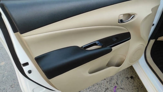 Car Door Inner Poshish  Sedan Type 06 Pcs/Set M/B Oem Design  Custom Fitting Toyota Yaris 2020  Beige Colour