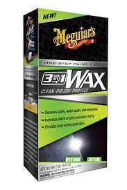 Car Body Polish Meguiars Cream Based Plastic Bottle Pack  473Ml 3In1 Wax Clean-Polish-Protect G191016 (Usa)