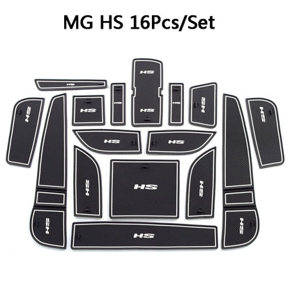 Car Interior Mat Kit Mg Hs 2021 Black/White Colour Box Pack (China)