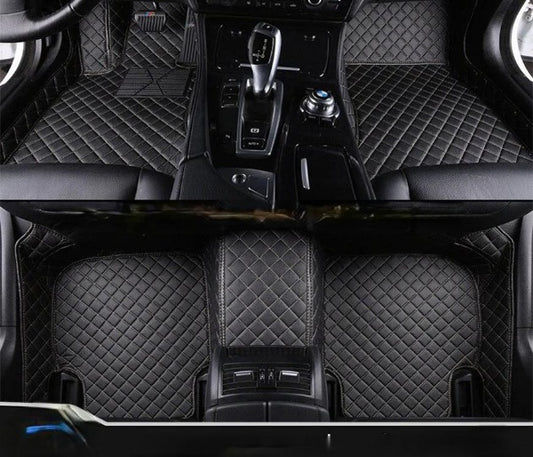 Car Floor Mat 8D Hs 2021 Mg Black Pvc  Red Stitch 03 Pcs / Set Premium Quality (China)