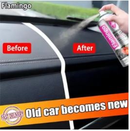 Car Dashboard Polish Flamingo Black Ice Tin Can Pack 450Ml F004B (China)