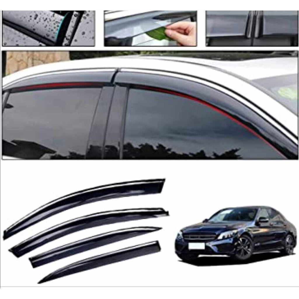 Air Press Klg Injection Type Original Design With Chrome Border Tape Type Fitting Mercedes C-Class 2014 Box Pack 04 Pcs/Pack Black (China)