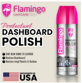 Car Dashboard Polish Flamingo Black Ice Tin Can Pack 450Ml F004B (China)