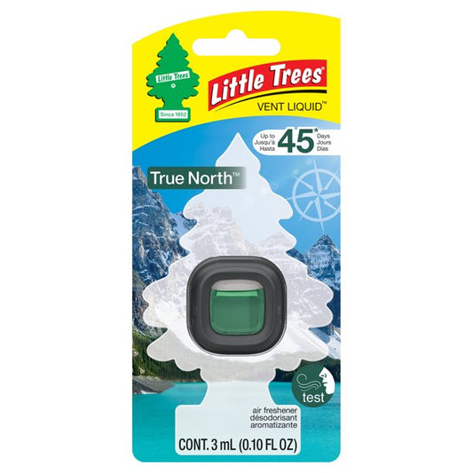 Car Perfume A/C Vent Design Little Tree  True North  3Ml Coloured Card Pack (Eu)