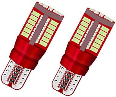 Car Exterior Led T10 Fish Bulb Metal Housing Red Large Size    02 Pcs/Set Poly Bag Pack  02 Pcs/Pack