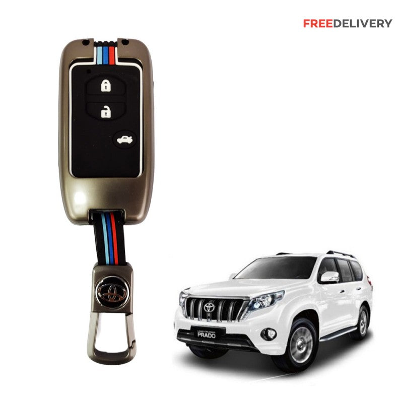 Car Remote Key Cover/Casing Metal / Silicone Toyota Prado 2018 Toyota Logo Black Box Pack (China)