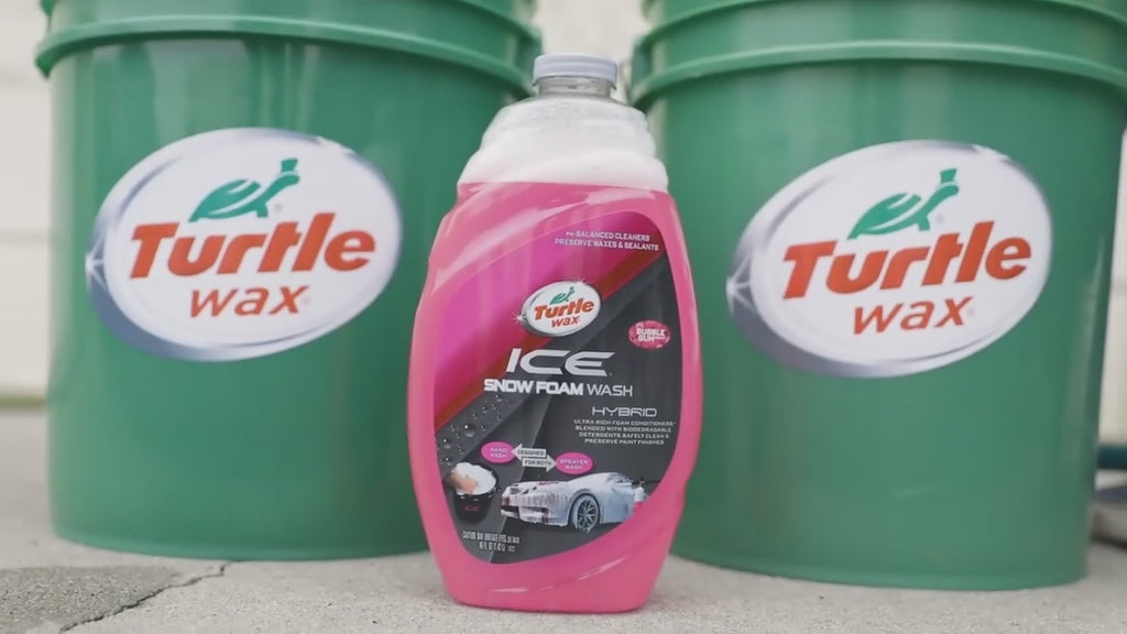 Car Shampoo & Wax Turtle Wax Plastic Can Pack 1.42L Ice Snow Foam Wash 50990 (Usa)