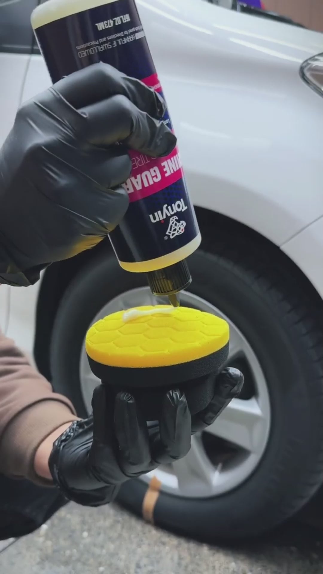 Car Tire Gel Tonyin Plastic Can Pack 473Ml Tn18A (China)