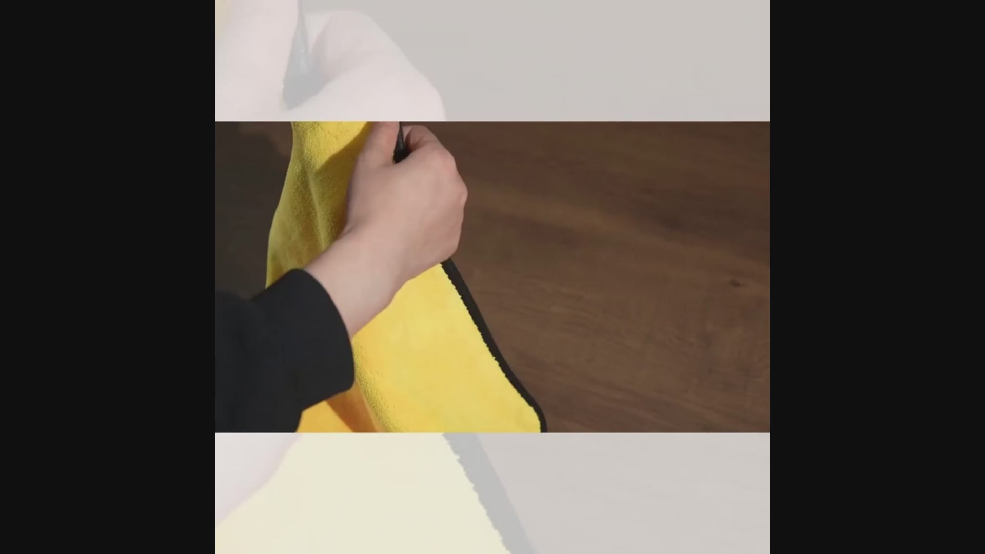Automotive Washing / Cleaning / Polishing Cloth Microfiber Double Towel Premium Quality 40X40Cm Mix Colours 01 Pc/Pack Payramid Design (China)