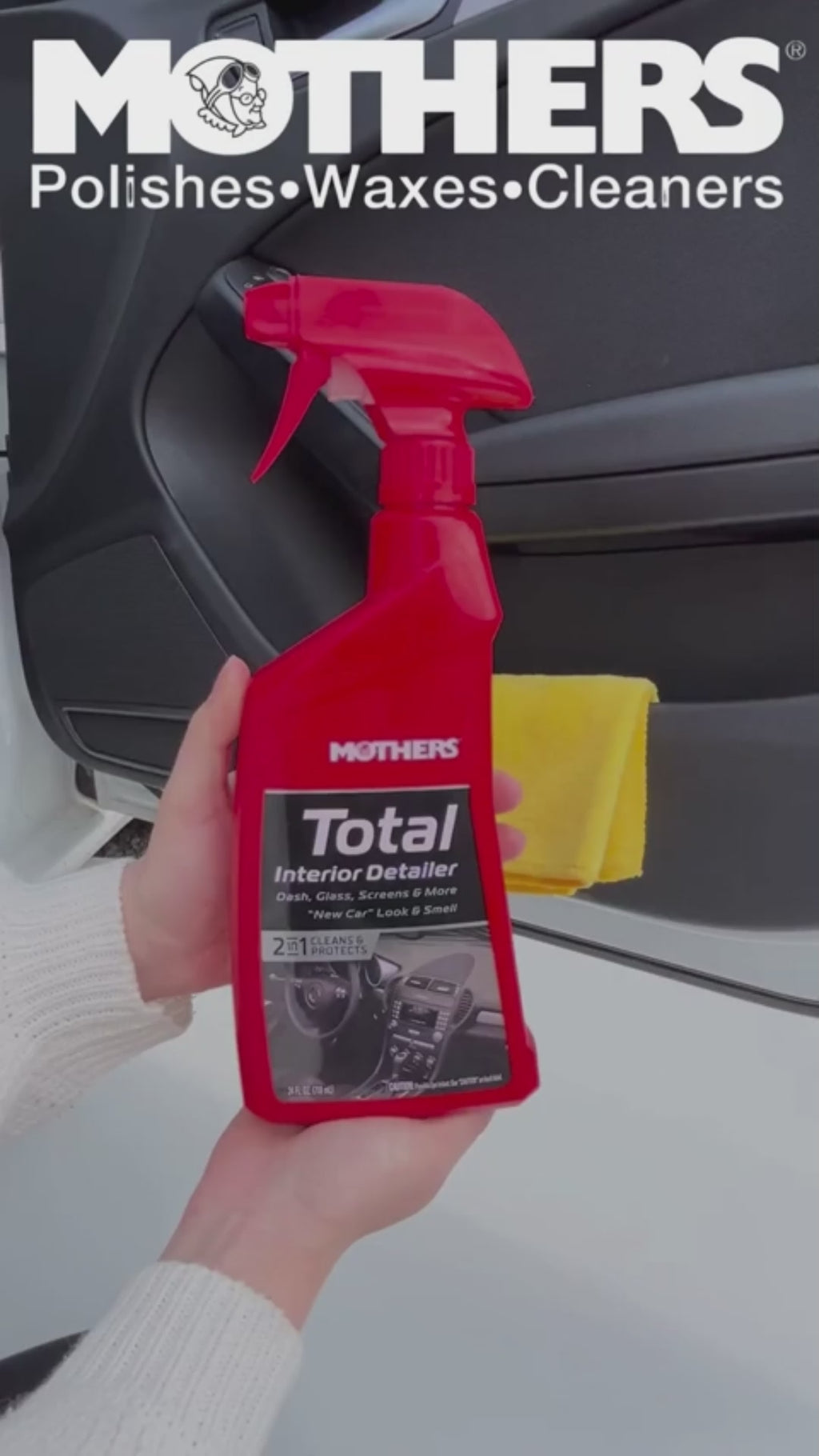 Car Dashboard Polish Mothers New Car Plastic Bottle Pack 650Ml Total Interior Detailer 05434 (Usa)