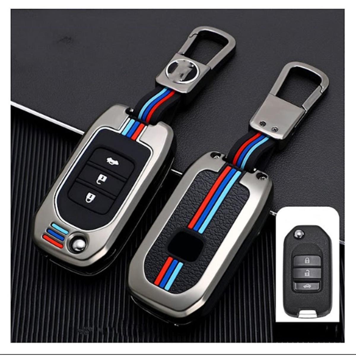 Car Remote Key Cover/Casing Metal / Silicone Honda Civic 2015 No Logo Black Box Pack (China)