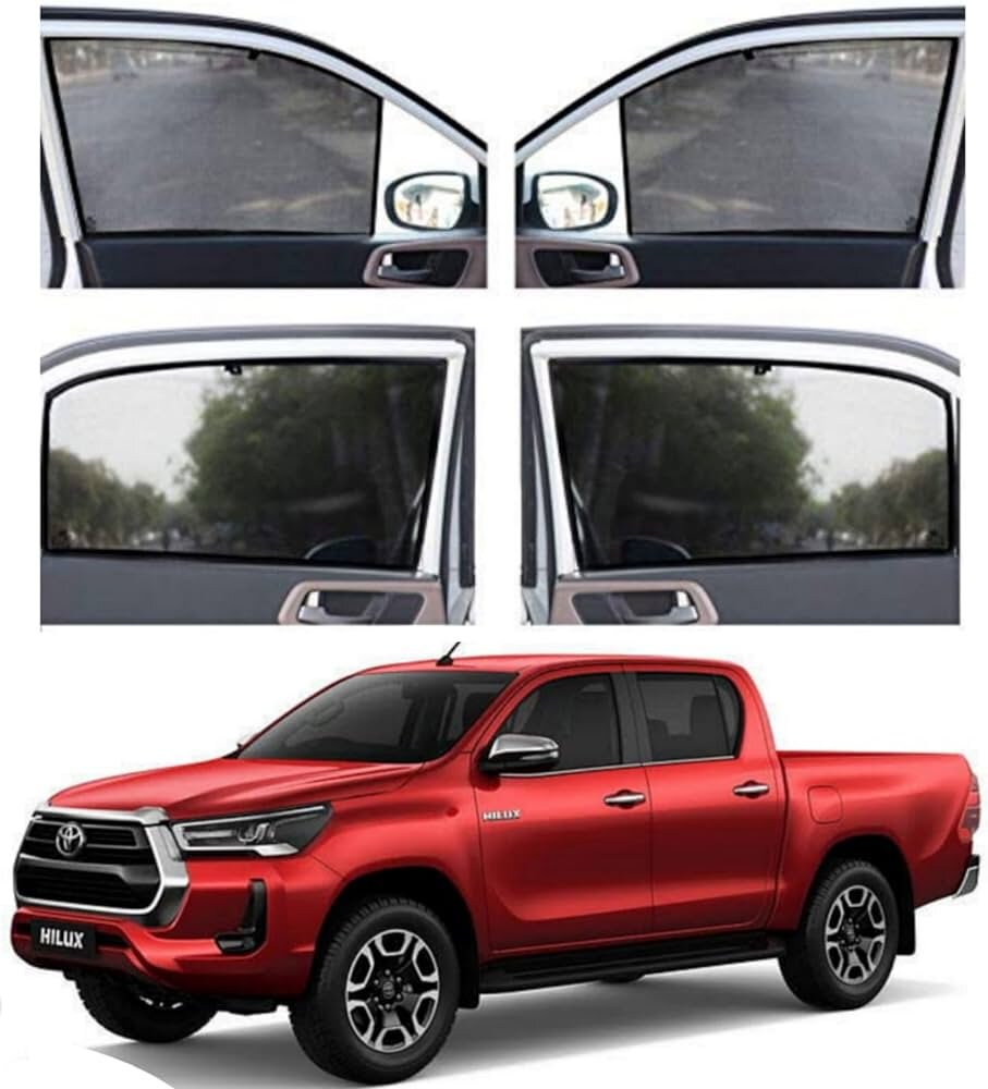 Car Curtain Side Fix Toyota Revo 2016-2020 Black