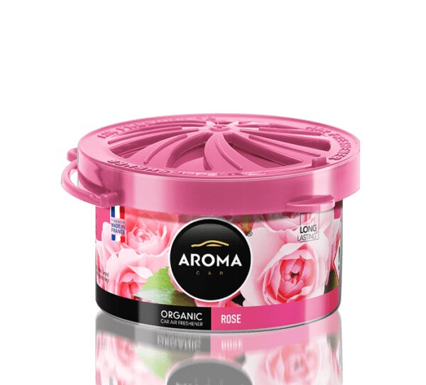 Car Perfume Tin Can Gel Small Aroma Rose 40G Tin Can Pack S66736
