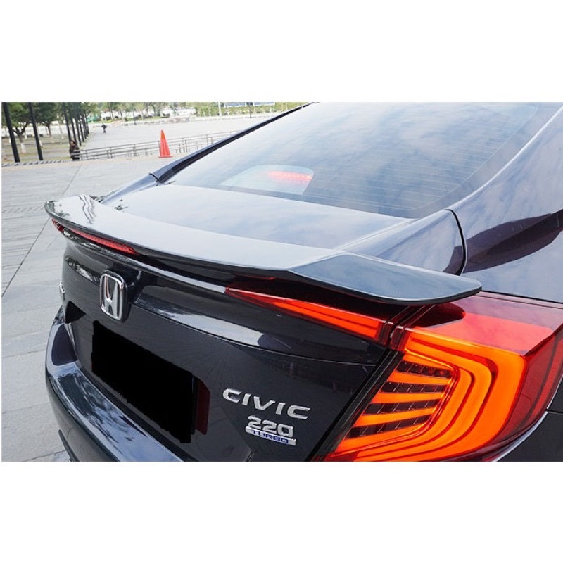 Car Spoiler Rear Centre Type Honda Civic 2009 Rs Design Plastic Material Tape Type Fitting   Not Painted (China)