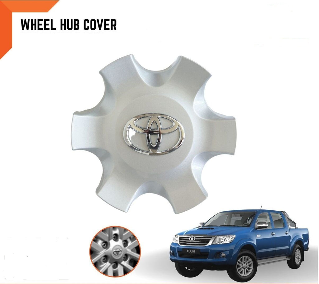 Alloy Rim / Wheel Center Hub Cup / Cap Oem Fitting Toyota Vigo 2005 Plastic Material New 2" Toyota Logo Silver Colour 01 Pc/Pack Poly Bag Pack