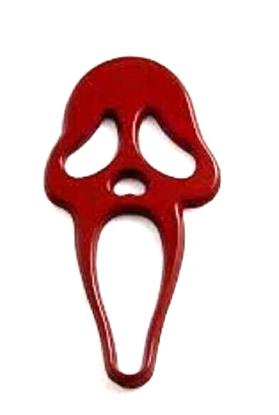 Car Universal Mono Metal Material Skull Logo Red 01 Pc/Pack Small Size Poly Bag Pack (China)
