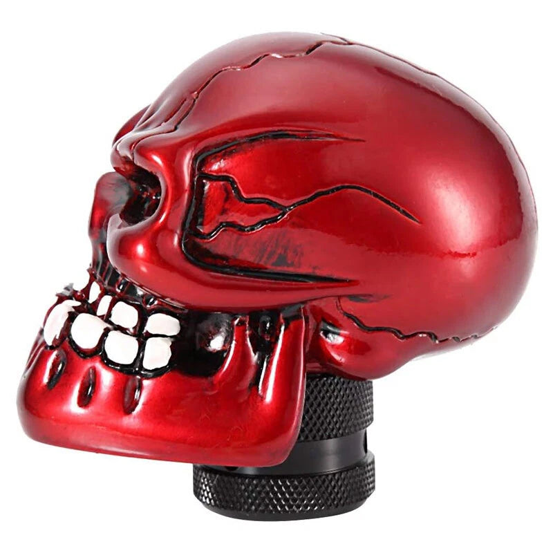 Car Gear Stick Shift Knob Manual Gear Universal Fitting Skull Design Metal Material Bone Colour 01 Pc/Set Blister Pack (China)