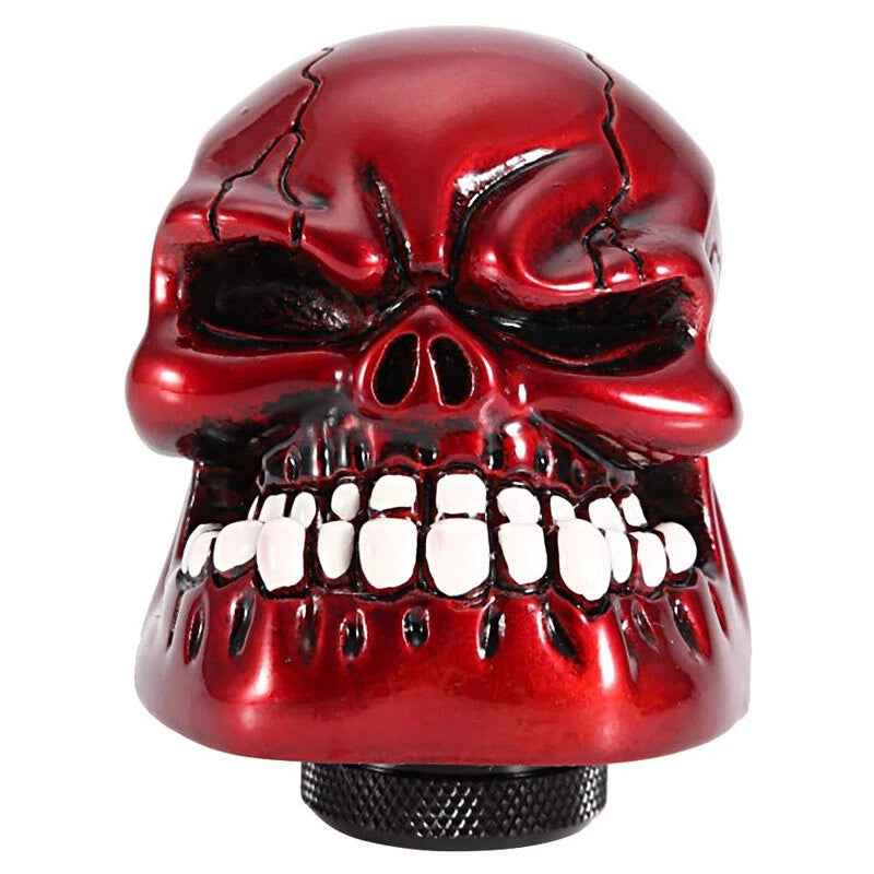 Car Gear Stick Shift Knob Manual Gear Universal Fitting Skull Design Metal Material Bone Colour 01 Pc/Set Blister Pack (China)