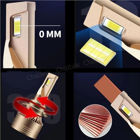 Car Led Head Light Bulbs Lg Cob 9005 Ultra White Colour Box Pack (China) Kl-3007 150W