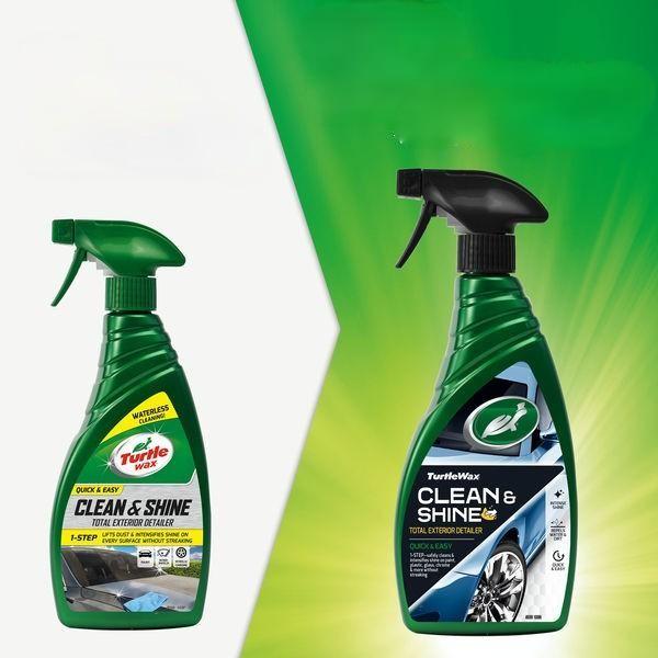 Car Body Polish Turtle Wax Liquid Based Plastic Bottle Pack 709Ml Clean&Shine Total Exterior Detailer 50576 (Usa)