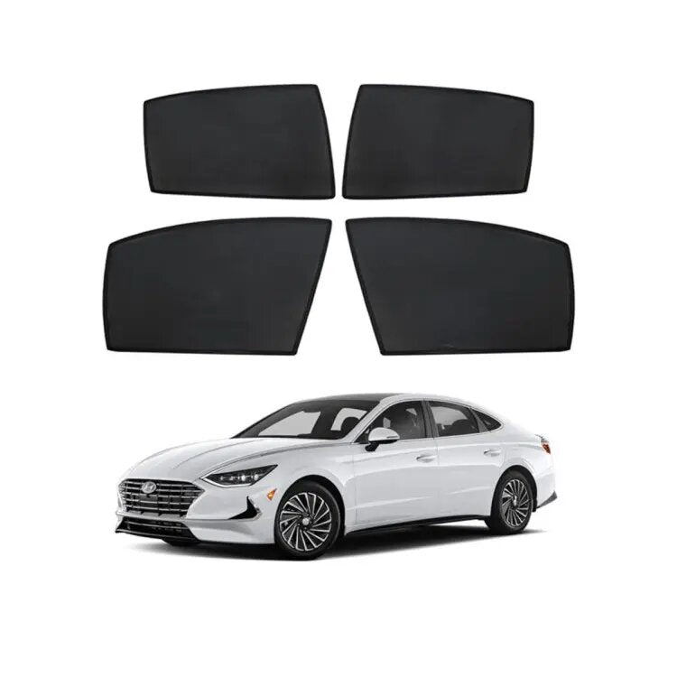 Car Curtain Side Fix Hyundai Sonata 2021 Black 4Pcs