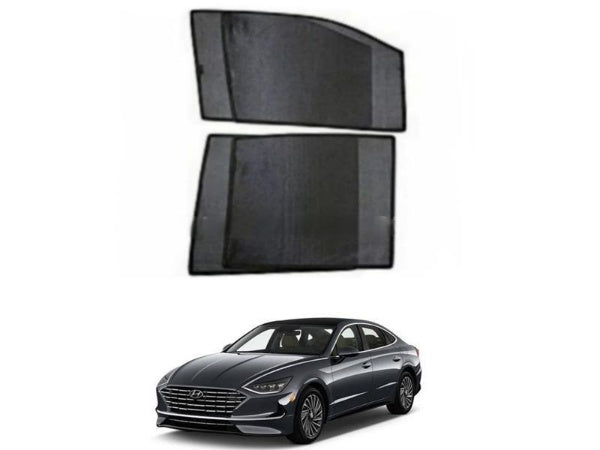 Car Curtain Side Fix Hyundai Sonata 2021 Black 4Pcs