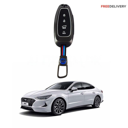 Car Remote Key Cover/Casing Metal / Silicone Hyundai Sonata 2021 No Logo Chrome Box Pack (China)