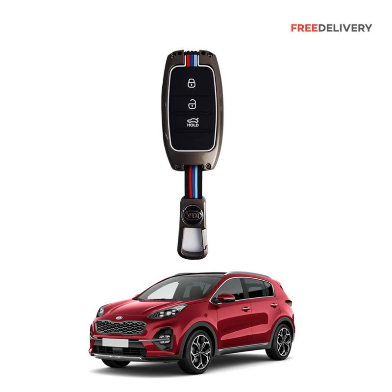 Car Remote Key Cover/Casing Metal / Silicone Kia Sportage 2020 Without Logo Mix Colours Box Pack (China)