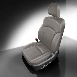 Auto Leather Type Seat Cover M/D Oem Design Custom Fitting Toyota Vitz 2009 Black/Y-Grey Colour Y-Grey Stitch 11 Pcs/Set