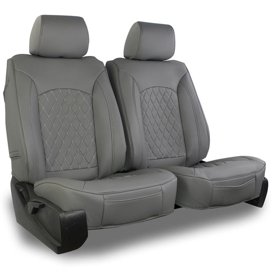 Auto Leather Type Seat Cover M/D Oem Design  Custom Fitting Hyundai Tucson 2021 Y-Grey Colour Y-Grey Stitch  12 Pcs / Set