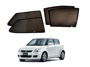 Car Curtain  Side Fix Suzuki Swift 2018 With Logo  Black (Pakistan)