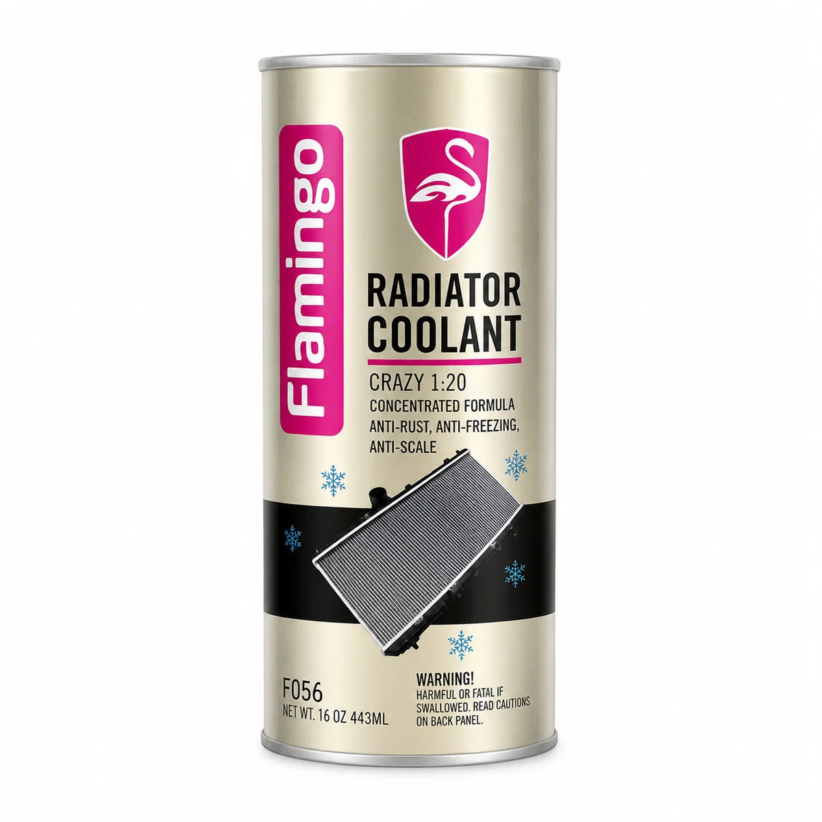 Radiator Coolant Flamingo Tin Can Pack 443Ml Green F154 (China)