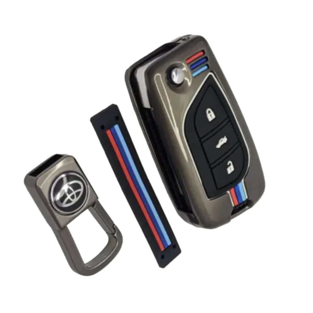 Car Remote Key Cover/Casing Metal / Silicone Toyota Corolla 2018 No Logo Mix Colours Box Pack (China)