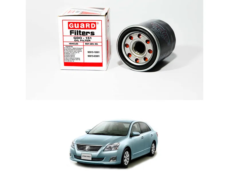 Automotive Oil Filter Guard Genuine Element Type  Toyota Premio 2007 For Petrol Engine 1500Cc  Colour Box Pack | V P Gdo-0060 (Pakistan)