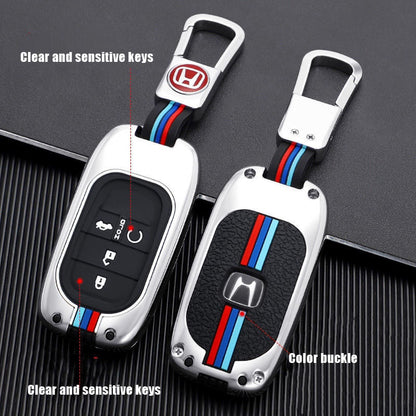 Car Remote Key Cover/Casing Metal / Silicone Honda Civic 2016-2020 Turbo Honda Logo Mix Colours Box Pack (China)